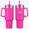 Genoa 40 oz Vacuum Insulated Travel Mug with Straw — view 6