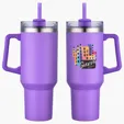 Genoa 40 oz Vacuum Insulated Travel Mug with Straw — view 9