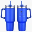 Genoa 40 oz Vacuum Insulated Travel Mug with Straw — view 10