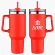 Genoa 40 oz Vacuum Insulated Travel Mug with Straw — view 11