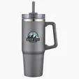 Milo 30 oz Vacuum Insulated Stainless Steel Mug with Straw — view 3