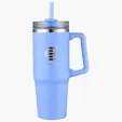 Milo 30 oz Vacuum Insulated Stainless Steel Mug with Straw — view 10