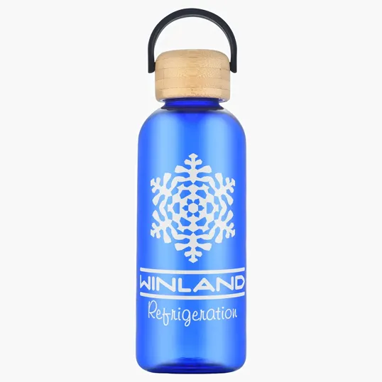 Sanzio 21 oz RPET Bottle with Bamboo Lid — view 2