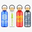 Sanzio 21 oz RPET Bottle with Bamboo Lid
