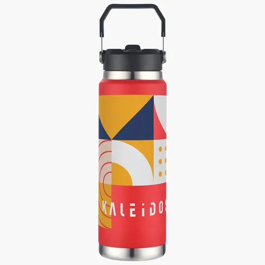 Ariel Senago 30 oz Vacuum Insulated Stainless Steel Bottle with Built-in Straw — view 4