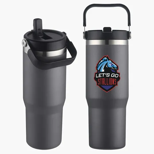 Tollara 30 oz Vacuum Insulated Tumbler with Flip Top Spout — view 3
