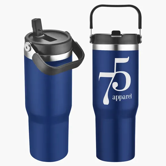 Tollara 30 oz Vacuum Insulated Tumbler with Flip Top Spout — view 4