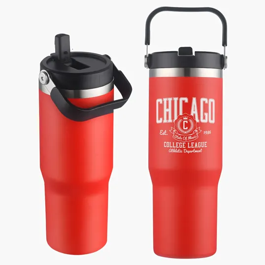 Tollara 30 oz Vacuum Insulated Tumbler with Flip Top Spout — view 5