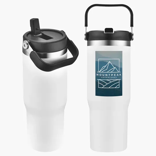 Tollara 30 oz Vacuum Insulated Tumbler with Flip Top Spout — view 6