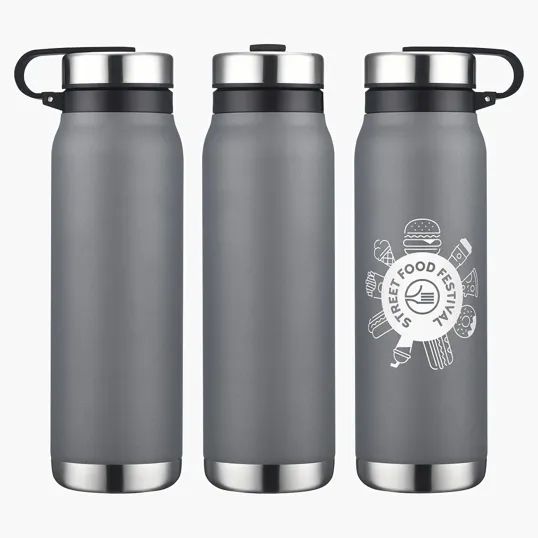 Turin 20 oz Vacuum Insulated Stainless Steel Bottle with Twist Cap — view 3