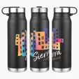 Turin 20 oz Vacuum Insulated Stainless Steel Bottle with Twist Cap — view 2