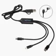 Traverse 3-in-1 Charging Cable with LED Logo — view 2