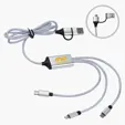 Traverse 3-in-1 Charging Cable with LED Logo — view 4