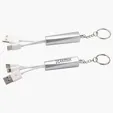 Ariel EDGE Trey 3-in-1 Light-Up Charging Cable with Keychain — view 4