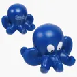 Octopus Shaped Polyurethane Stress Reliever — view 2