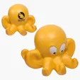 Octopus Shaped Polyurethane Stress Reliever — view 3