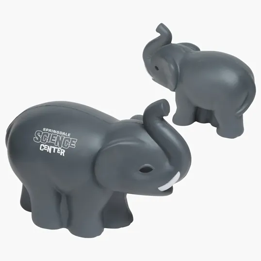 Lin Line Elephant with Tusks Stress Reliever — view 3