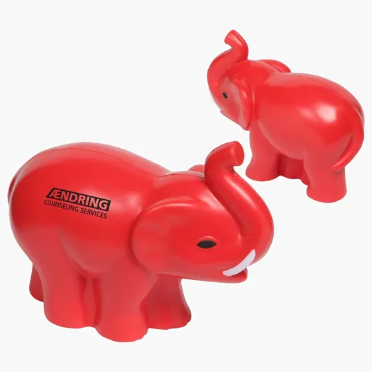 Lin Line Elephant with Tusks Stress Reliever — view 4