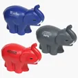 Lin Line Elephant with Tusks Stress Reliever