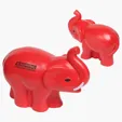 Lin Line Elephant with Tusks Stress Reliever — view 4