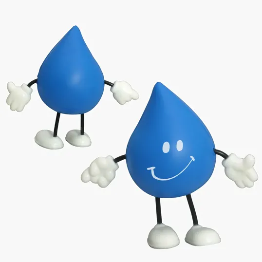 Lin Line Droplet Stress Reliever Figurine — view 2