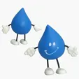 Lin Line Droplet Stress Reliever Figurine — view 2