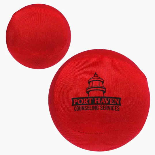 Lin Line Fabric Round Ball Stress Reliever — view 5