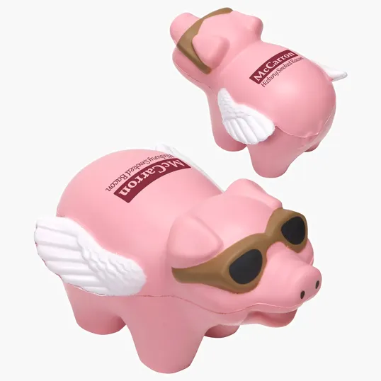Lin Line Flying Pig Stress Reliever — view 3