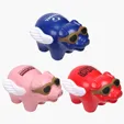 Lin Line Flying Pig Stress Reliever