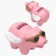 Lin Line Flying Pig Stress Reliever — view 3