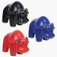 Lin Line Wall Street Bull Stress Reliever
