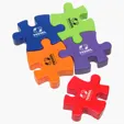 Lin Line Connecting Puzzle Piece Stress Reliever