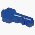 Key-Shaped Polyurethane Stress Reliever — view 2