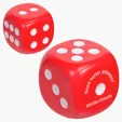 Lin Line Dice Stress Reliever — view 4