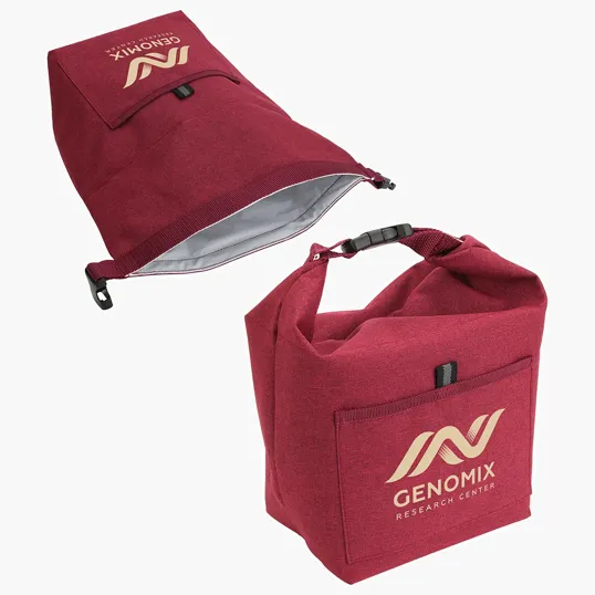 Bellevue Heathered Polyester Insulated Lunch Tote — view 2