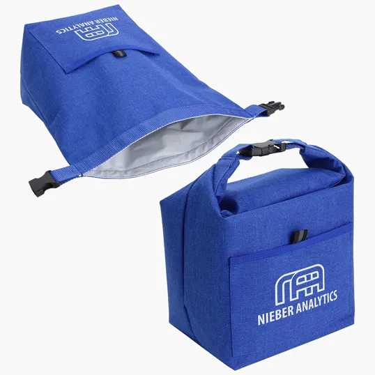 Bellevue Heathered Polyester Insulated Lunch Tote — view 3