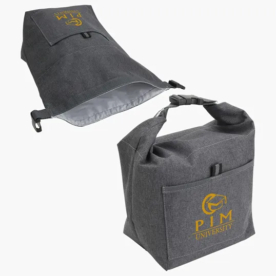 Bellevue Heathered Polyester Insulated Lunch Tote — view 4