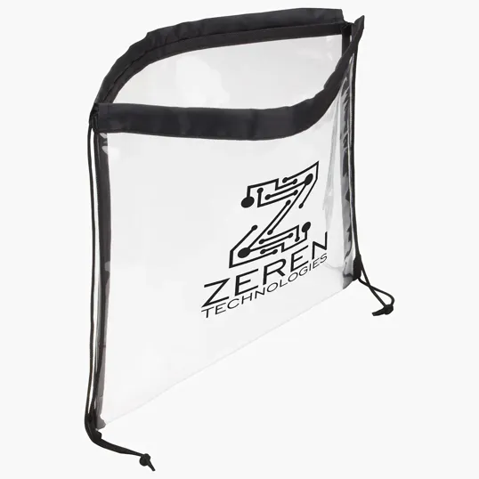 Ariel Clear Vinyl Drawstring Bag — view 2