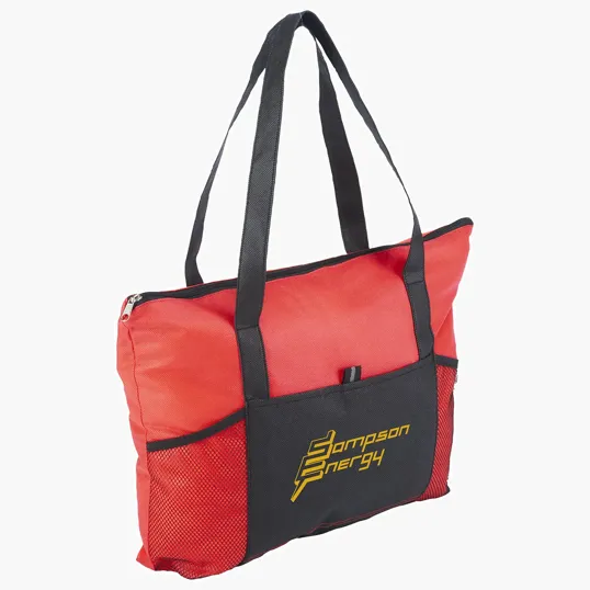 Ariel Feather Flight Non-Woven Zipper Tote Bag — view 3