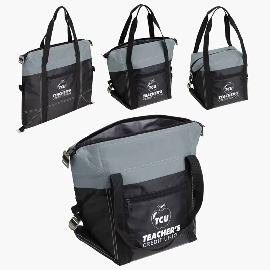 Ariel Glacier Convertible Polyester Cooler Bag — view 3