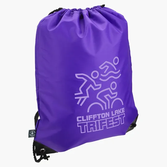 Ariel Grab 'N Go RPET Drawstring Bag — view 5