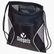 Ariel Jumbo Globetrotter Mesh Fabric Drawstring Bag — view 2