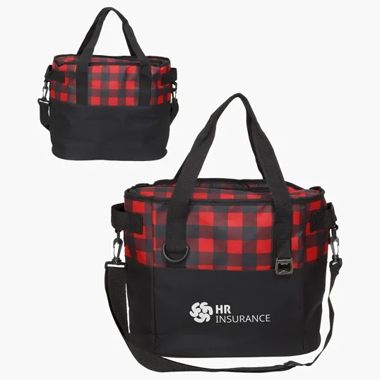 Ariel Plaid Insulated Cooler Bag — view 4