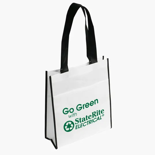 Peak Non-Woven Tote Bag with Pocket — view 9