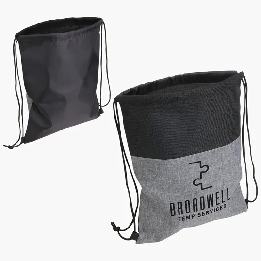 Quill Non-Woven/Nylon Drawstring Bag — view 2