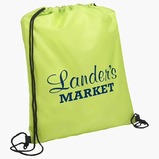 Quick Sling Polyester Budget Drawstring Bag — view 5