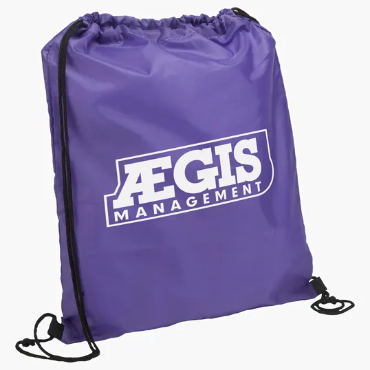 Quick Sling Polyester Budget Drawstring Bag — view 8