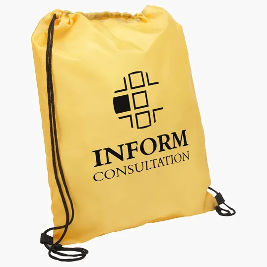 Quick Sling Polyester Budget Drawstring Bag — view 10
