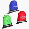Safety Non-Woven Drawstring Bag with Reflective Stripe
