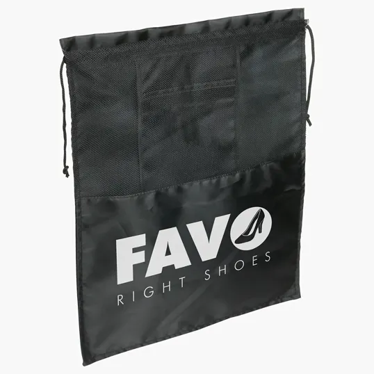 Solelo Travel Polyester Drawstring Shoe Bag — view 2